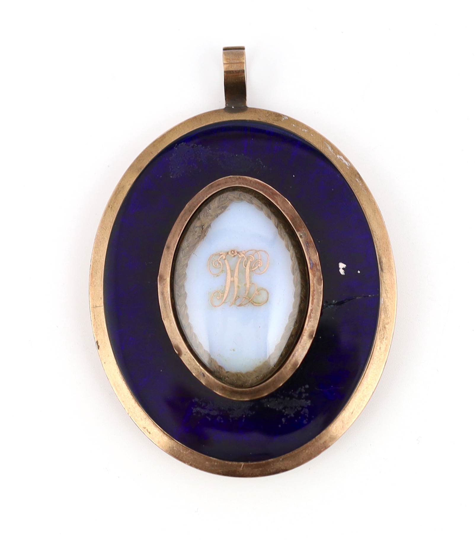 Antoine Vestier (French, 1740-1824), Portrait miniature of a gentleman, watercolour on ivory, 7 x 5.5cm. CITES Submission reference 3CJ9L6UP